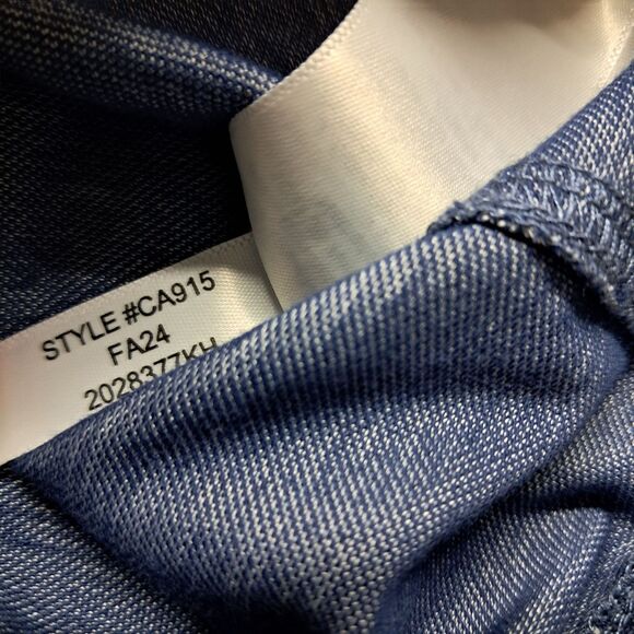 NWT J Crew Factory Shirt Men's XXL Blue Gray Performance Knit Oxford Button Down - Picture 10 of 12